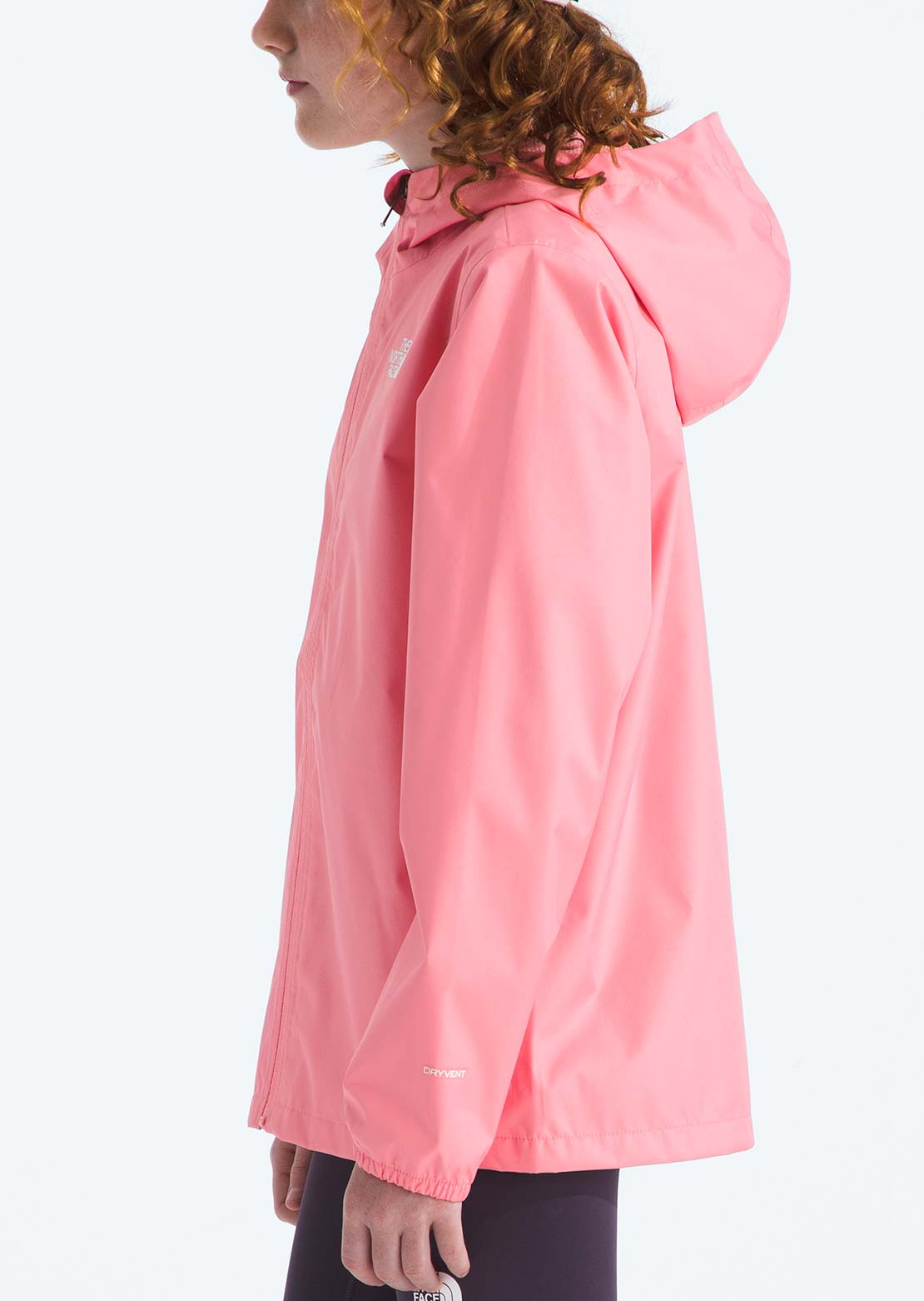 The North Face Junior Zipline Rain Jacket Coral Crush