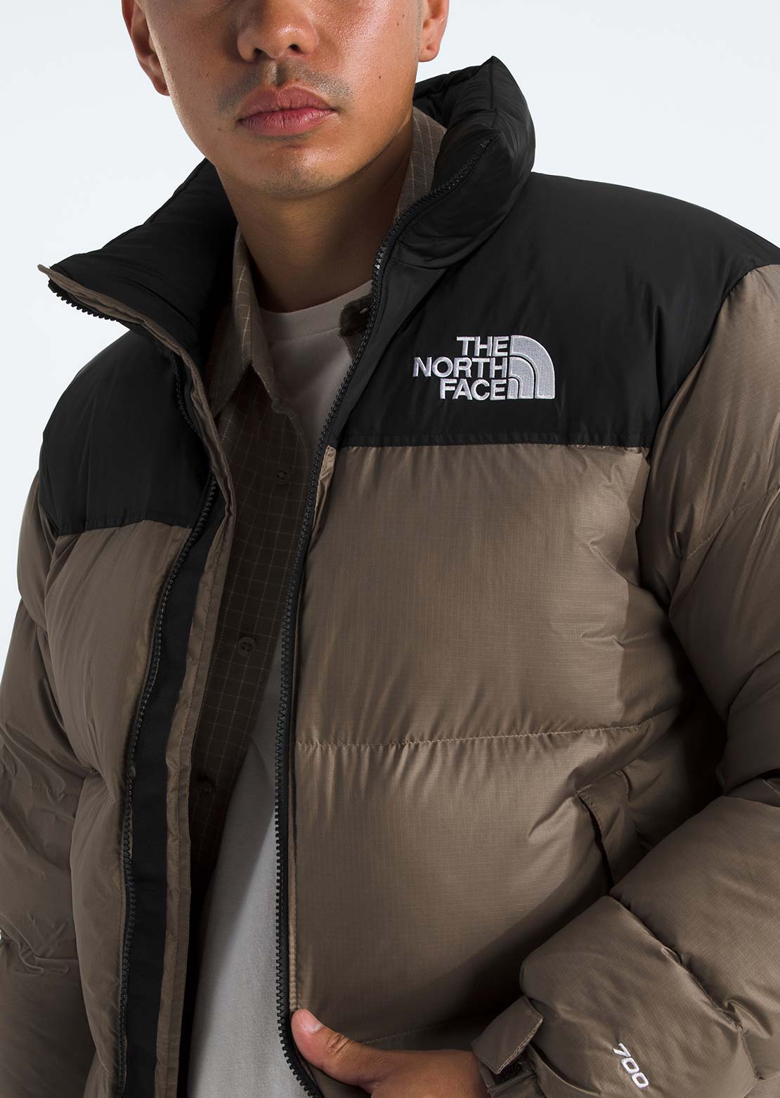 The North Face Men's 1996 Retro Nuptse Jacket Mocha Brown/TNF Black