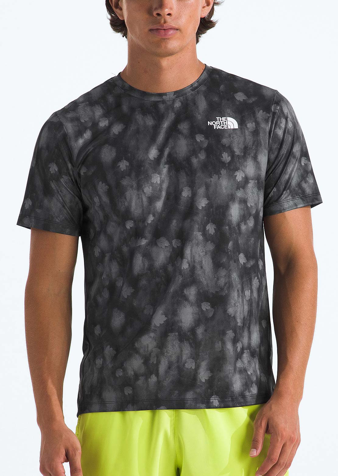 The North Face Men's 24/7 Print T-Shirt TNF Black Diffuse Nature Print