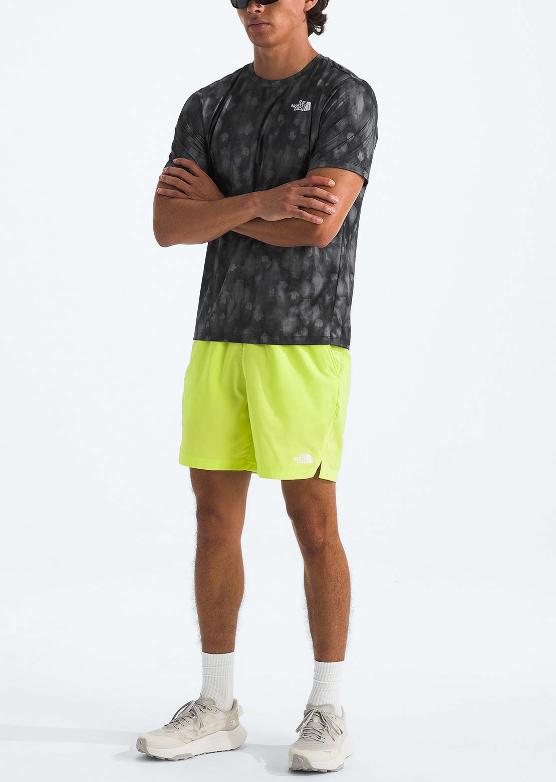 The North Face Men's 24/7 Print T-Shirt TNF Black Diffuse Nature Print