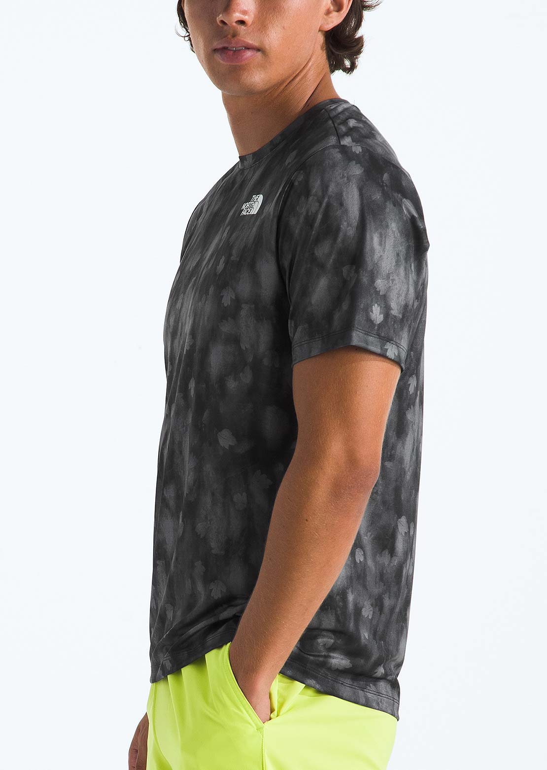 The North Face Men's 24/7 Print T-Shirt TNF Black Diffuse Nature Print