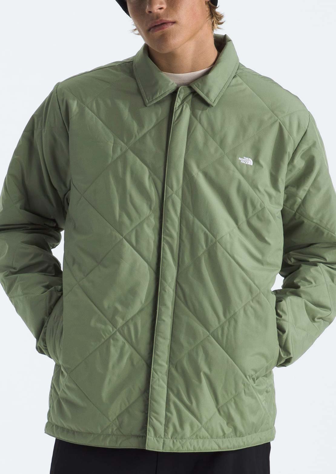 The North Face Men's Afterburner Insulated Flannel Jacket Bark Mist/TNF Black Shadow Plaid