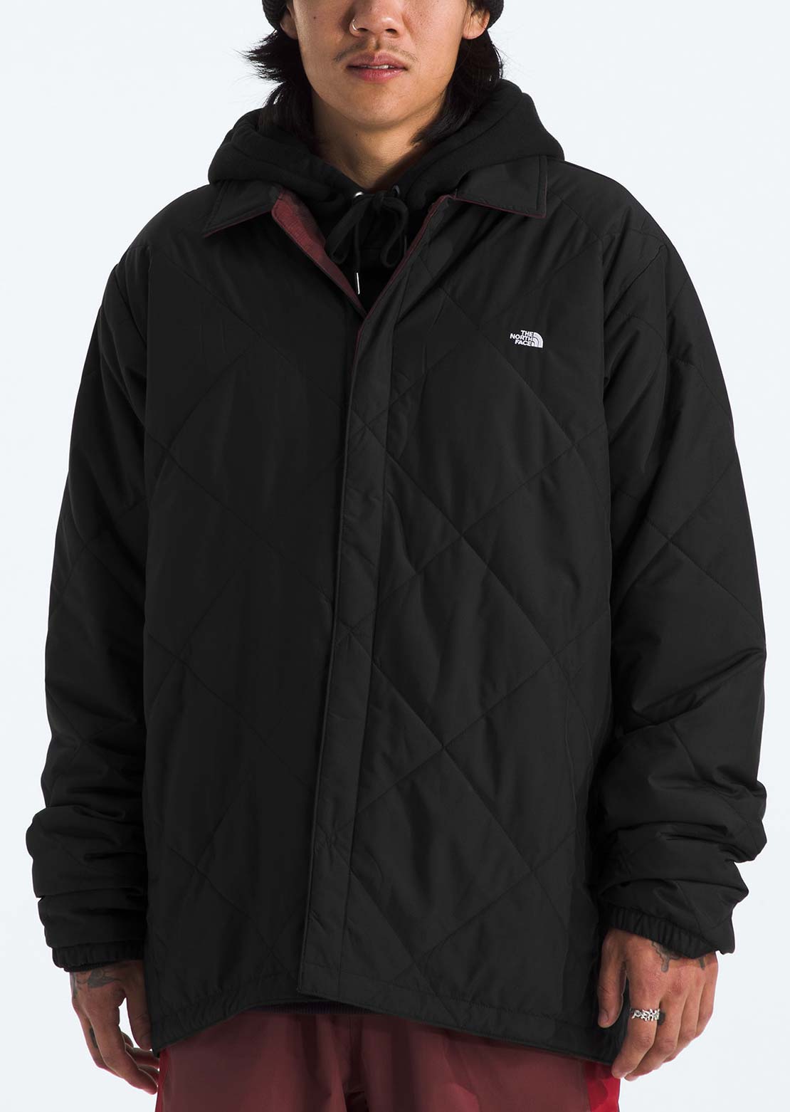 The North Face Men's Afterburner Insulated Flannel Jacket TNF Black/Sumac