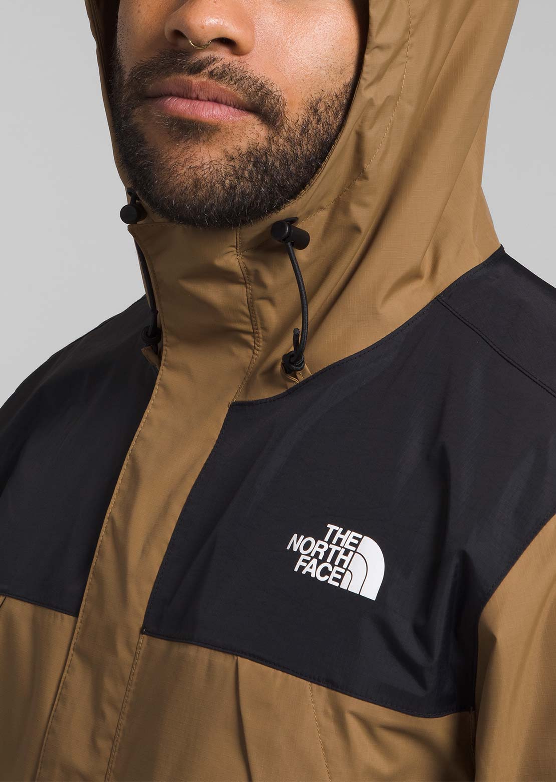 The North Face Men's Antora Jacket Utility Brown/TNF Black-NPF