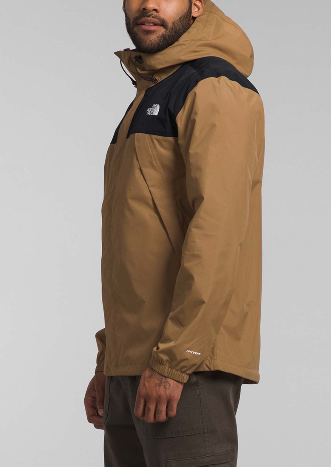 The North Face Men's Antora Jacket Utility Brown/TNF Black-NPF