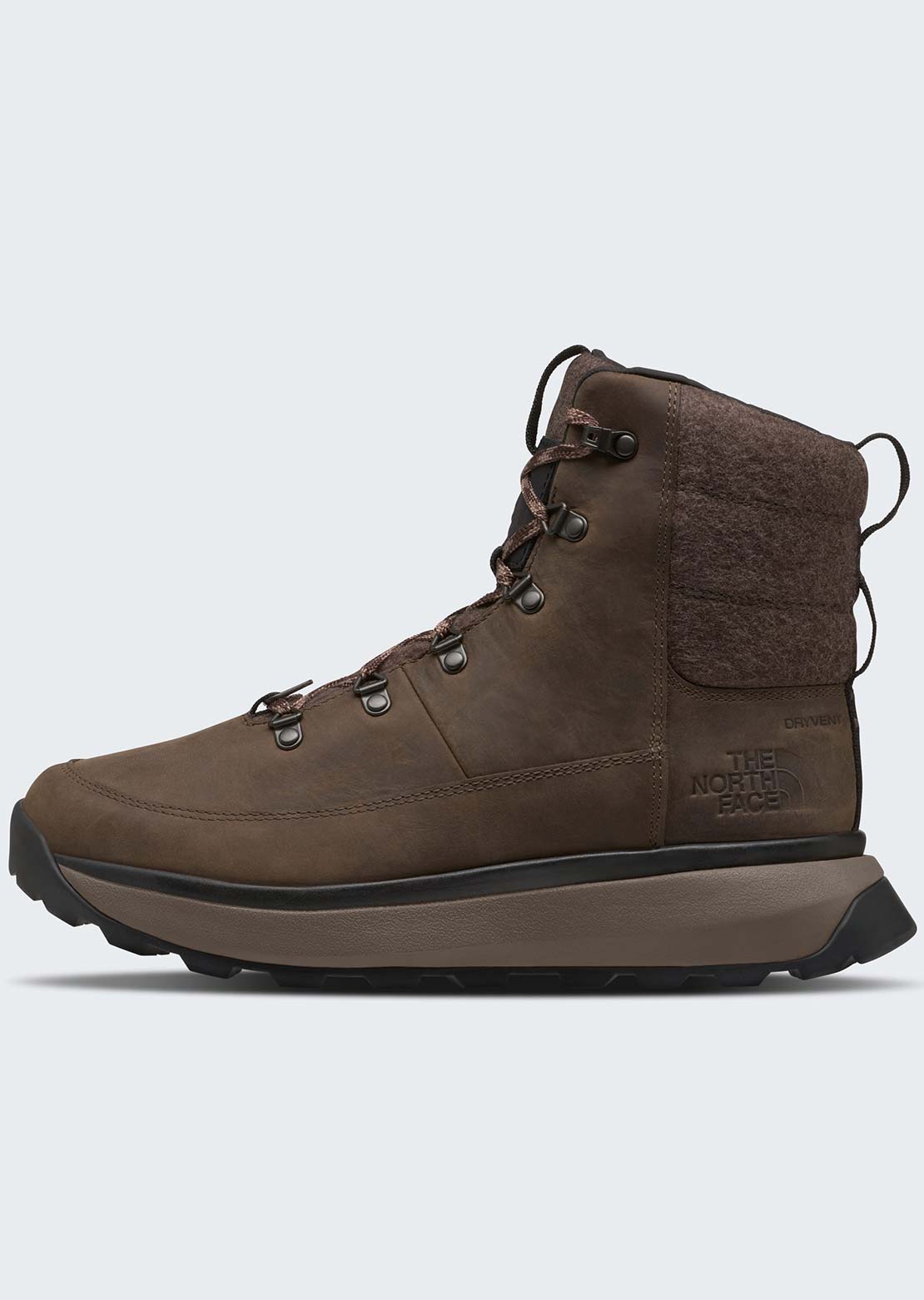 The North Face Men's Bergen Leather Waterproof Boots Demitasse Brown/TNF Black