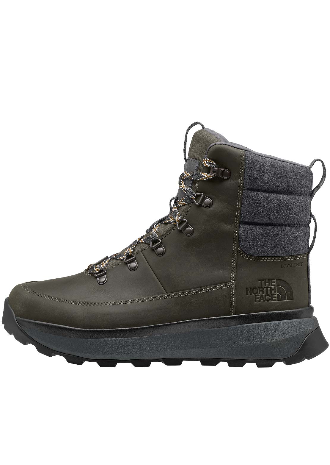 The North Face Men's Bergen Leather WP Boots New Taupe Green/Asphalt Grey