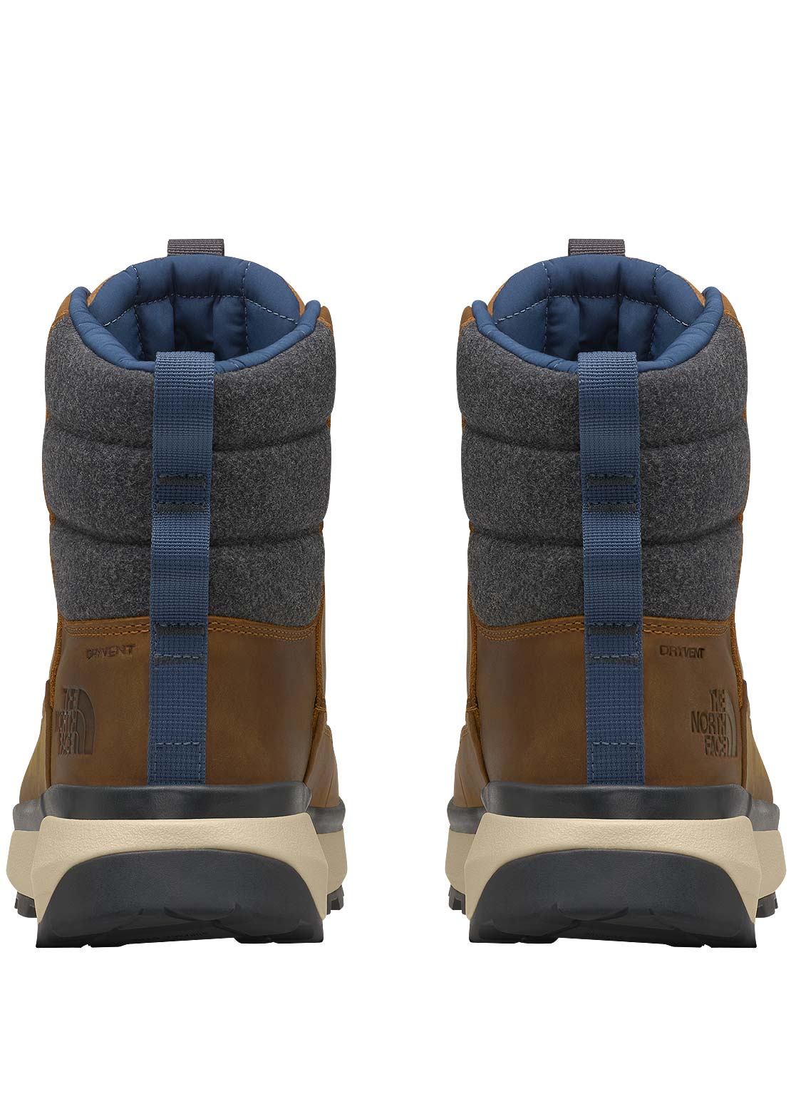 The North Face Men's Bergen Leather WP Boots Timber Tan/TNF Red