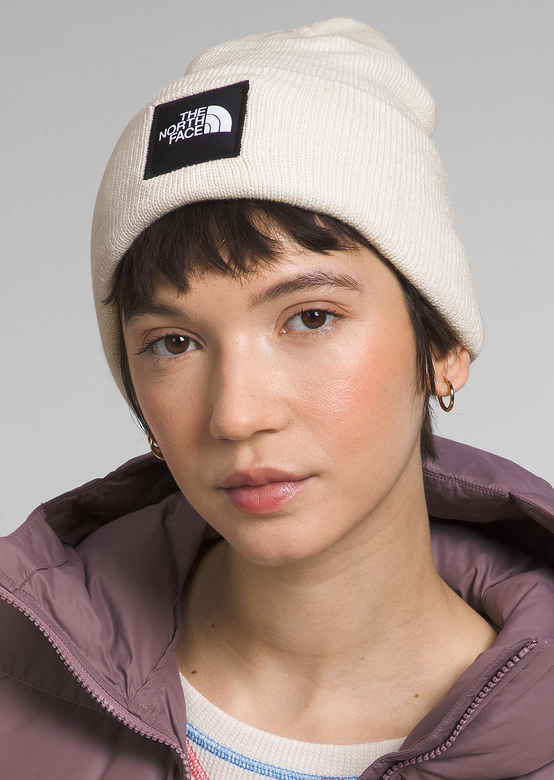 The North Face Men's Big Box Beanie Gardenia White