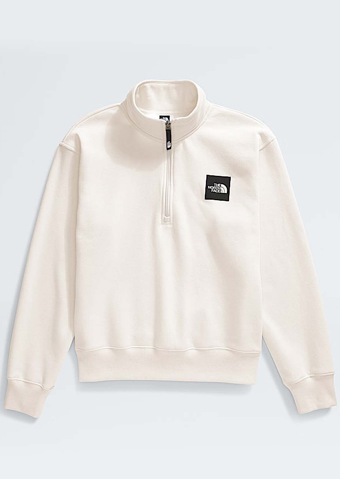 The North Face Men&#39;s Box Half Dome 1/4 Zip Hood White Dune