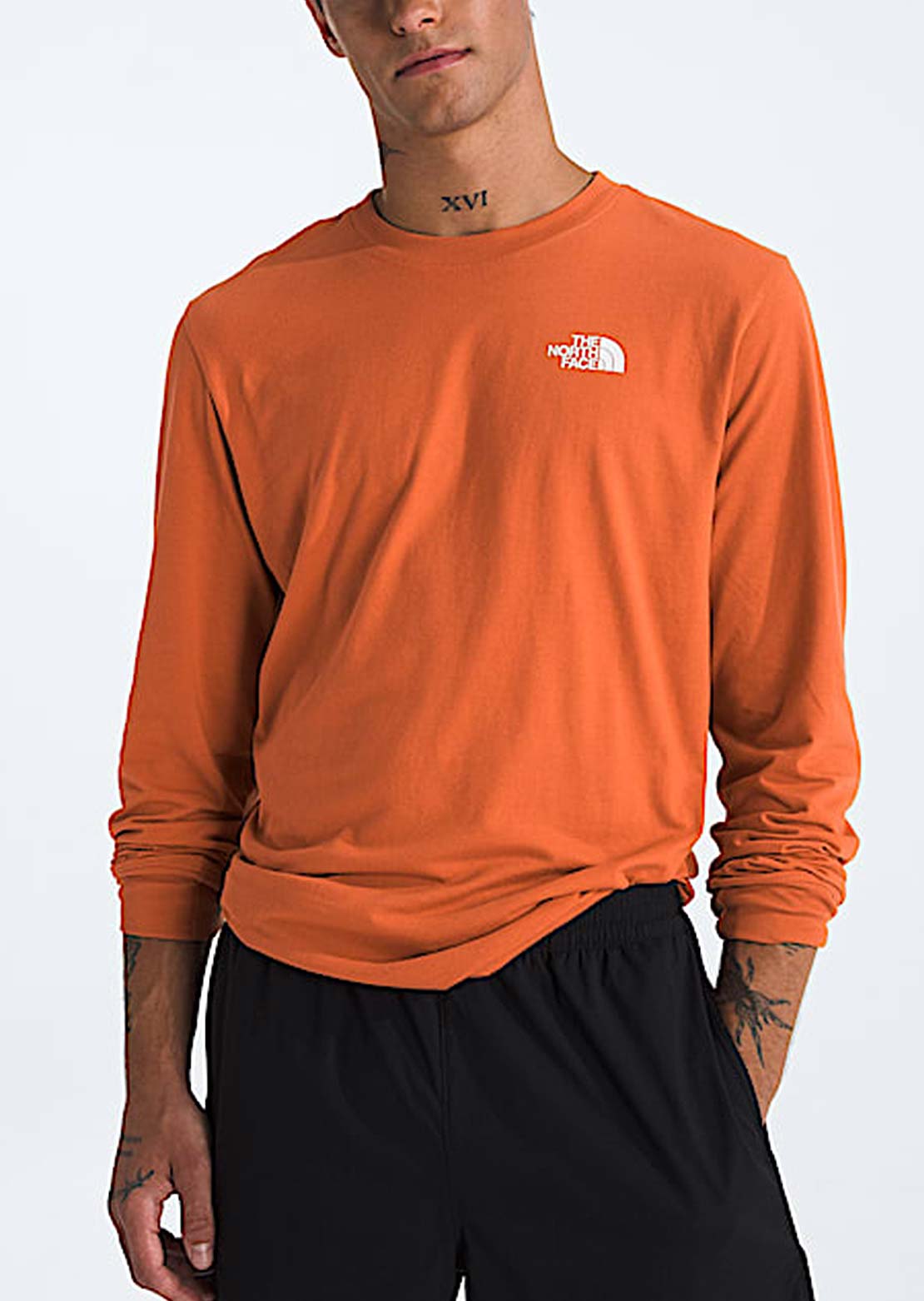 The North Face Men&#39;s Box NSE Longsleeve Iron Bronze