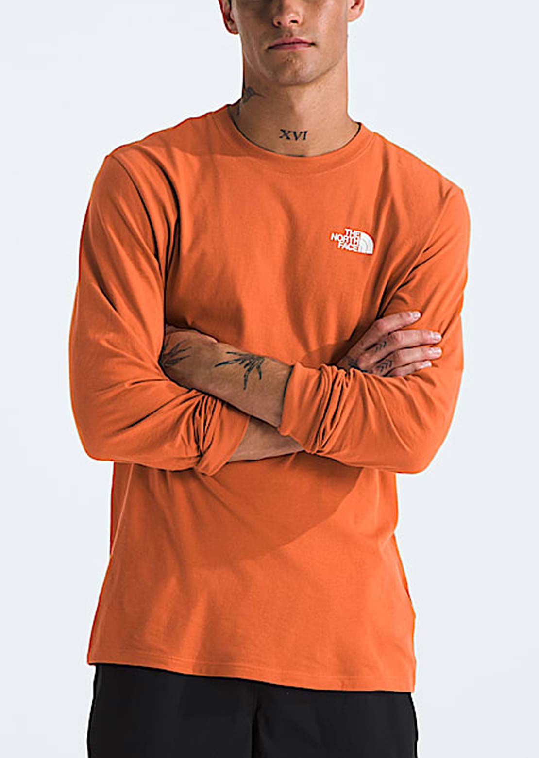 The North Face Men&#39;s Box NSE Longsleeve Iron Bronze