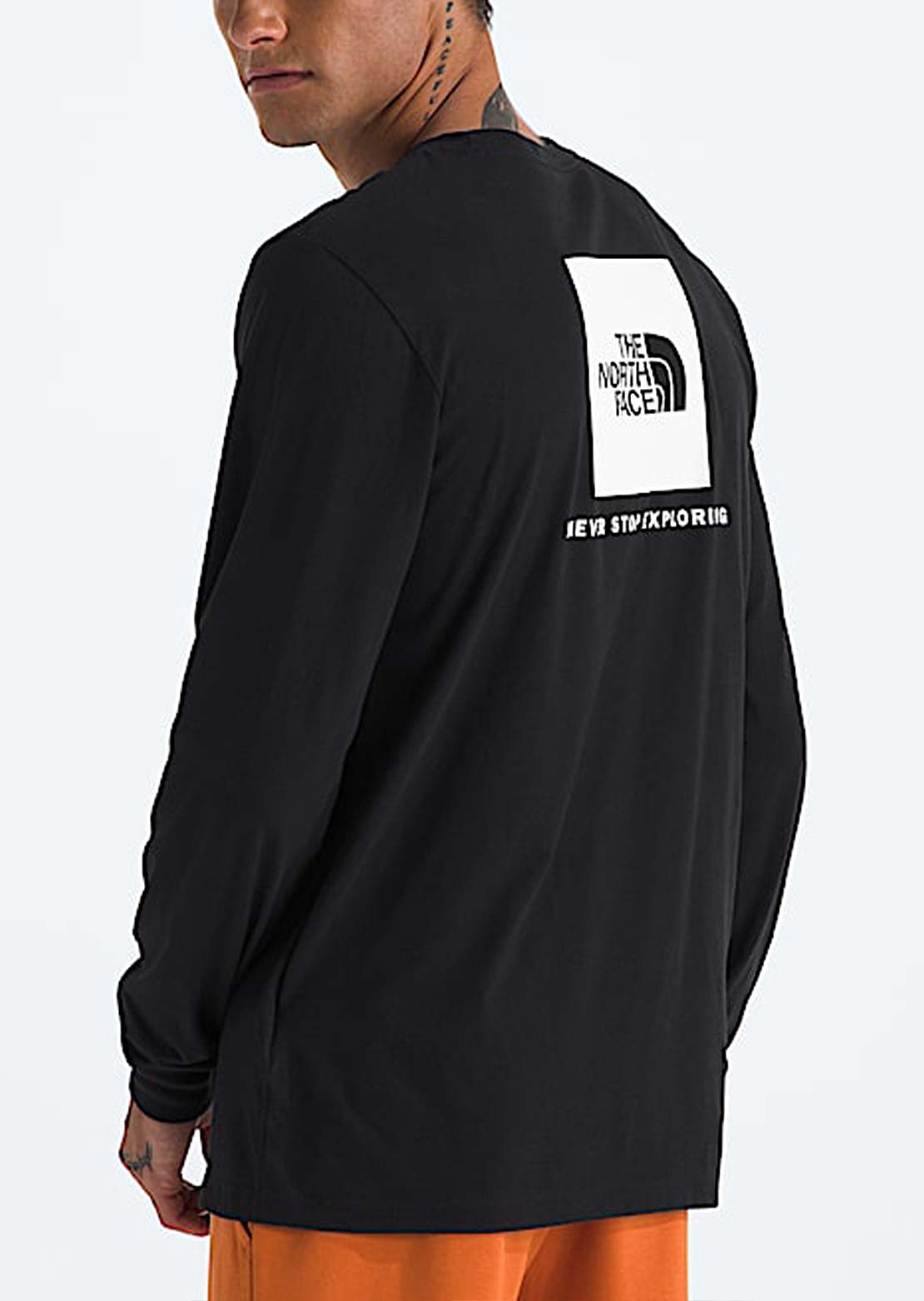 The North Face Men&#39;s Box NSE Longsleeve TNF Black/TNF White