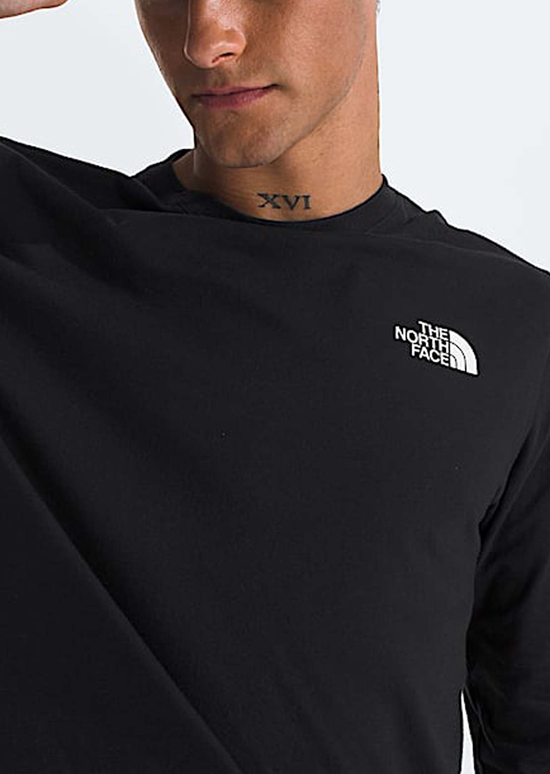 The North Face Men&#39;s Box NSE Longsleeve TNF Black/TNF White