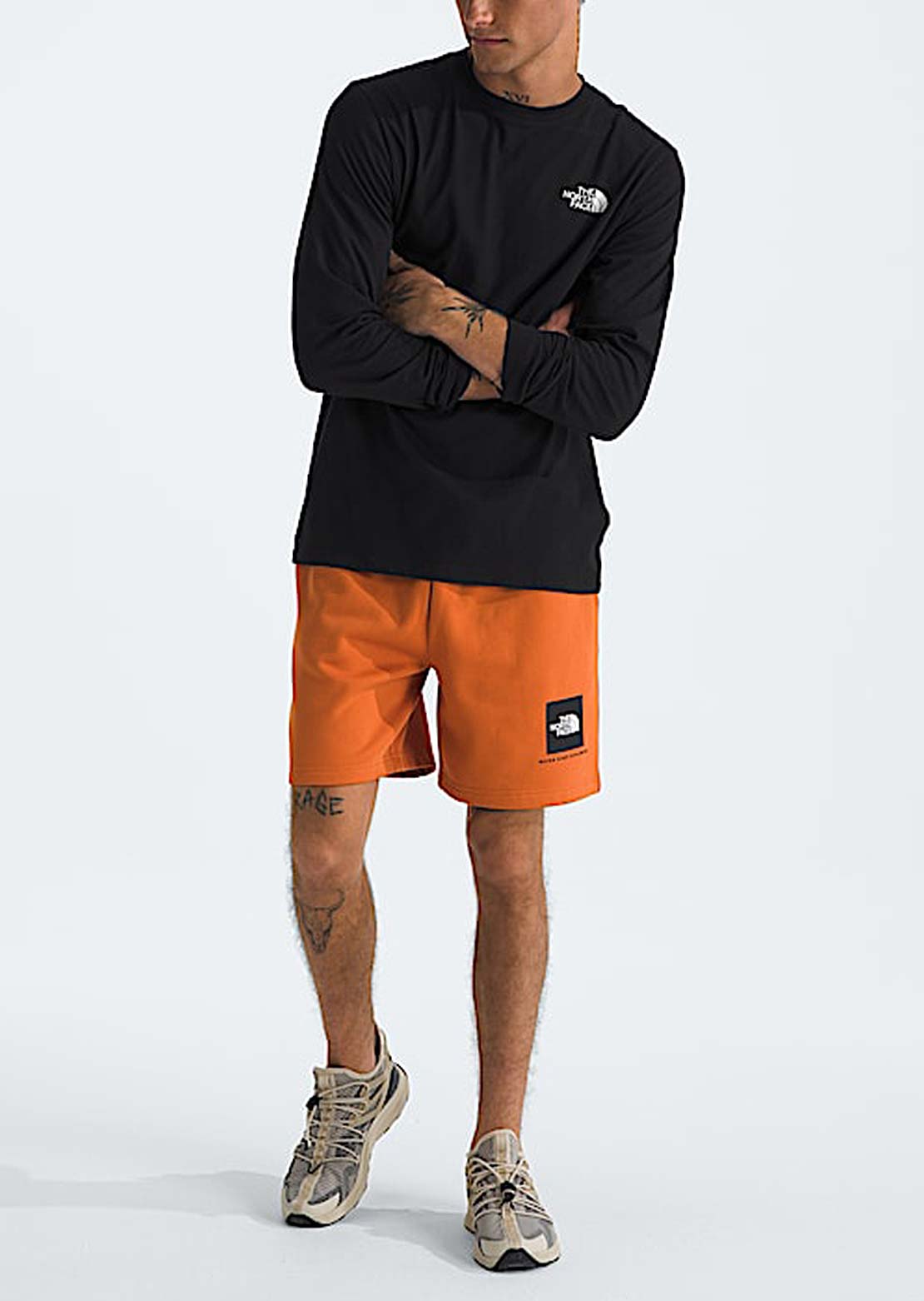 The North Face Men&#39;s Box NSE Longsleeve TNF Black/TNF White