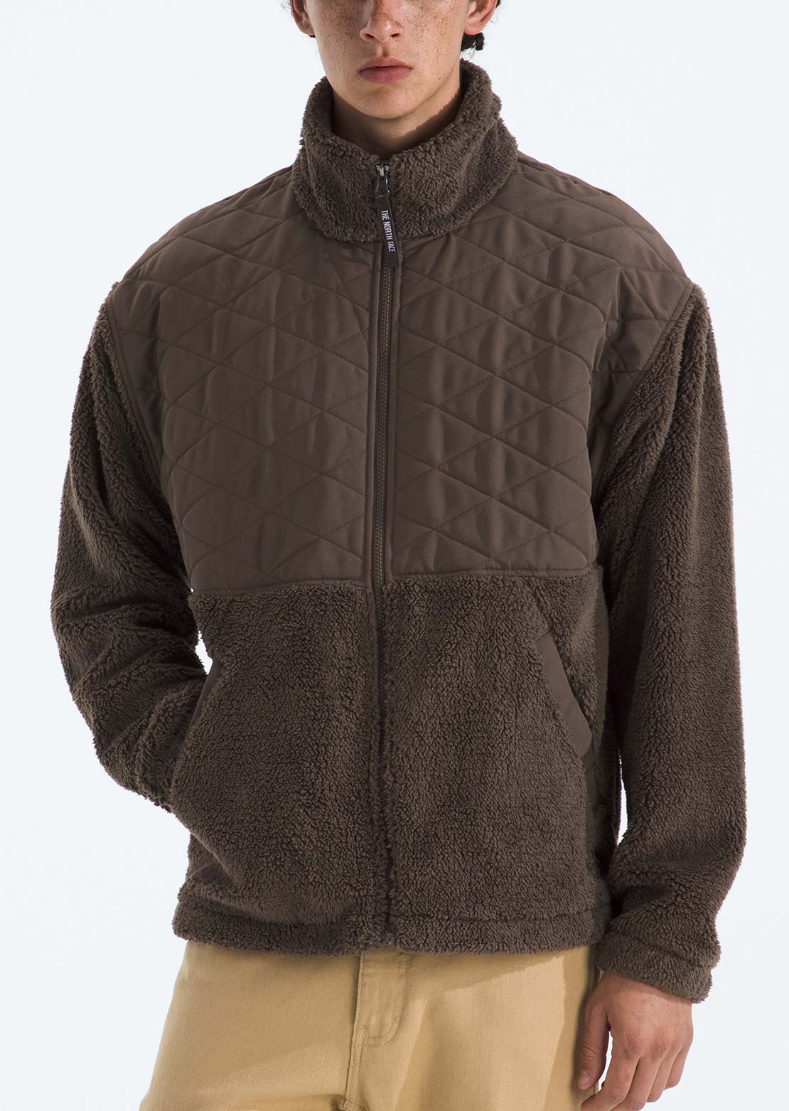 The North Face Men's Cabin Fleece Full Zip Jacket Smokey Brown