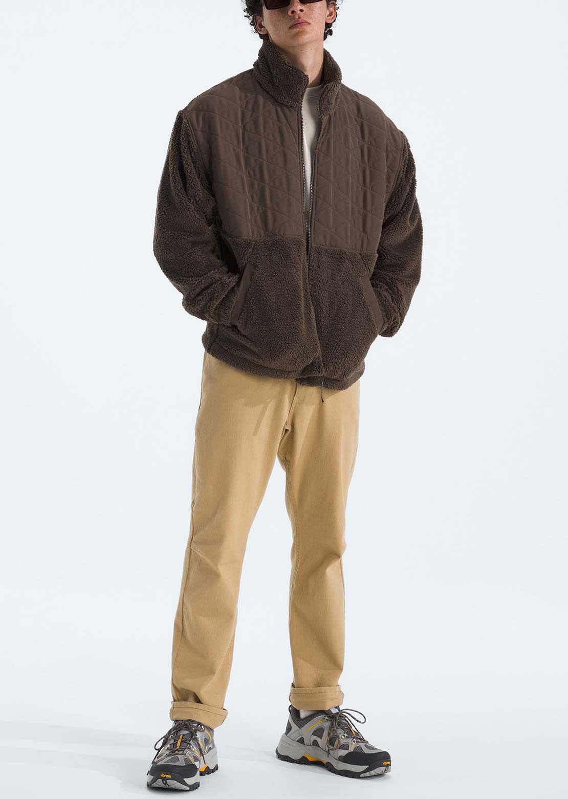 The North Face Men's Cabin Fleece Full Zip Jacket Smokey Brown