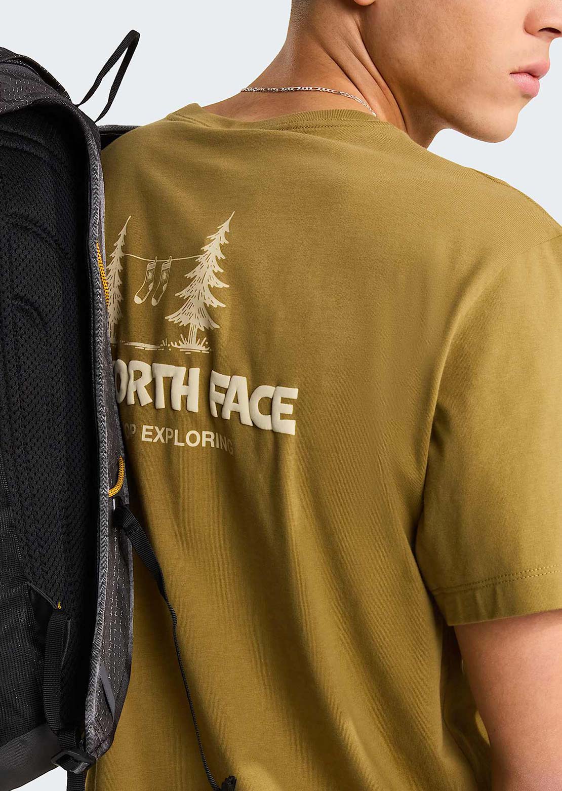 The North Face Men's Camping Relaxed Graphic T-Shirt Cedar