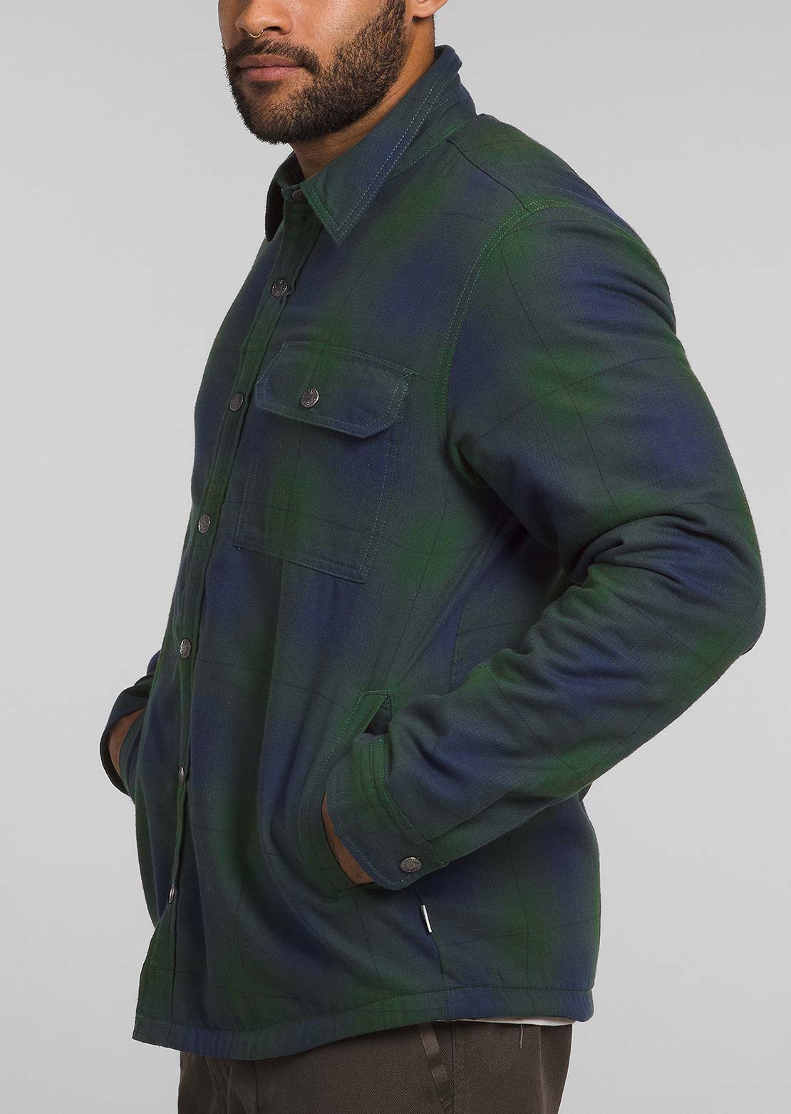 The North Face Men's Campshire Button Up Shirt Pine Needle Medium Half Dome Shadow Plaid