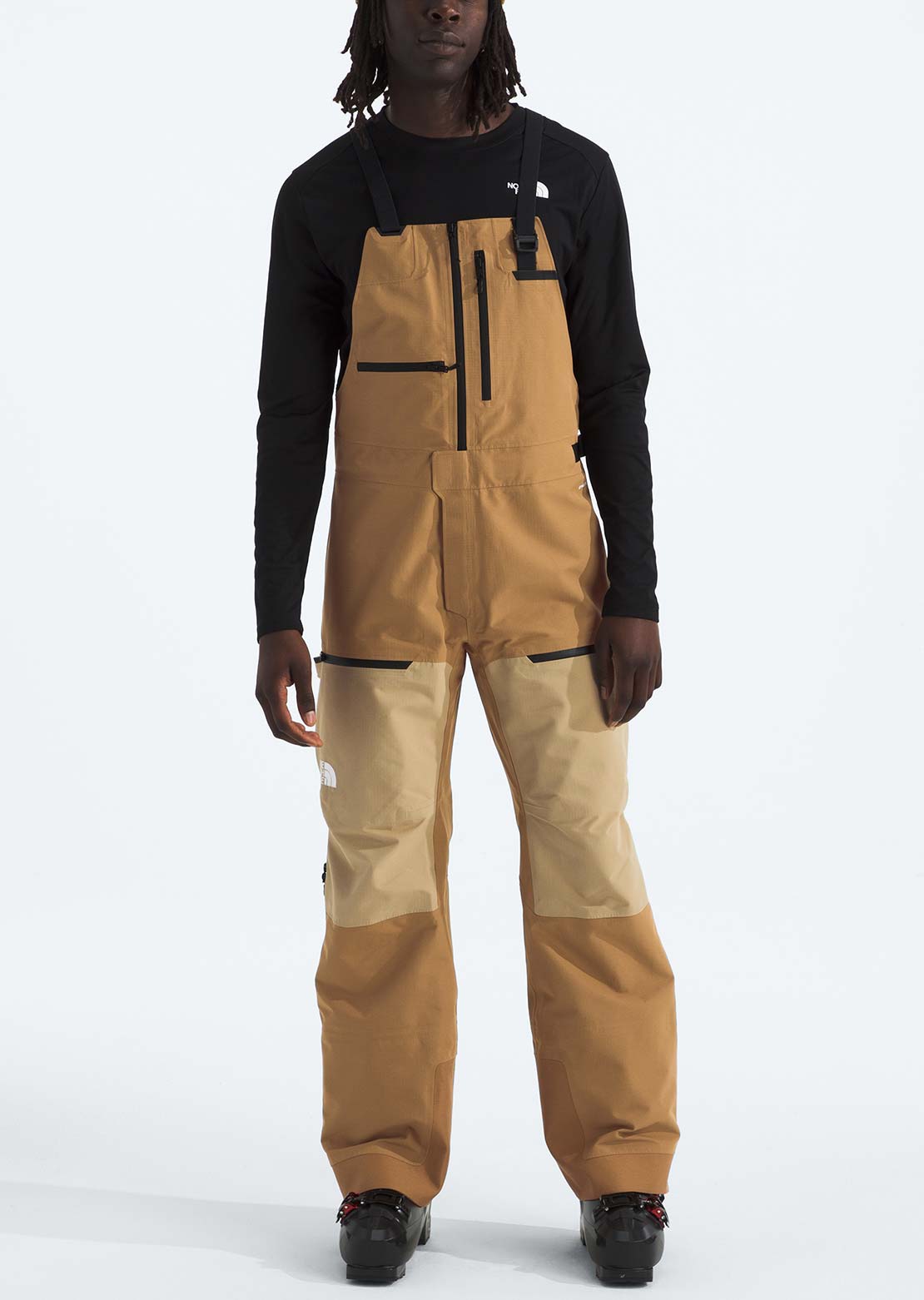 The North Face Men's Ceptor Bib Pants Utility Brown/Khaki Stone