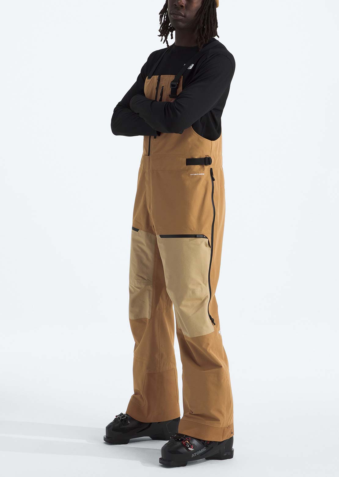 The North Face Men's Ceptor Bib Pants Utility Brown/Khaki Stone