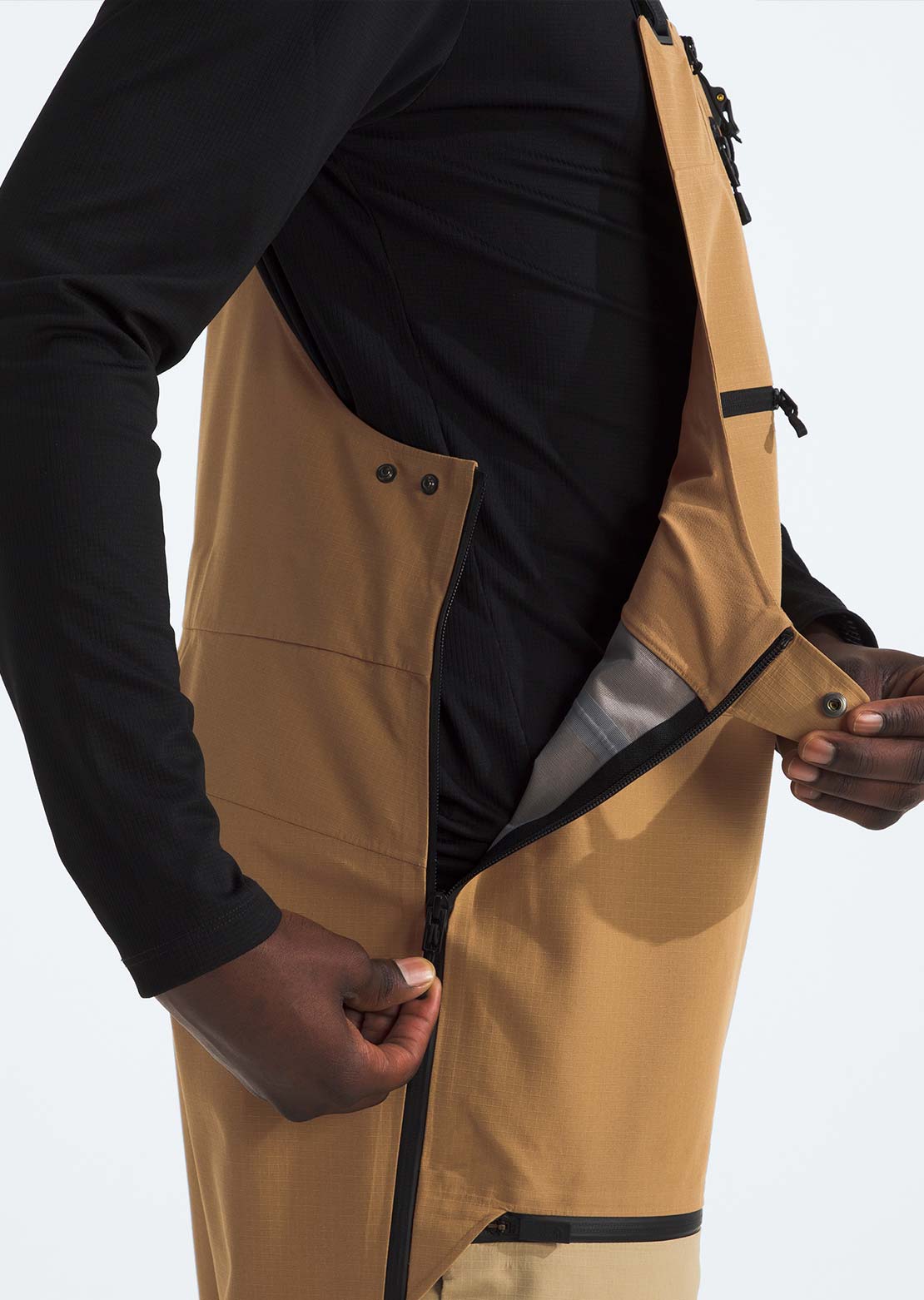 The North Face Men's Ceptor Bib Pants Utility Brown/Khaki Stone