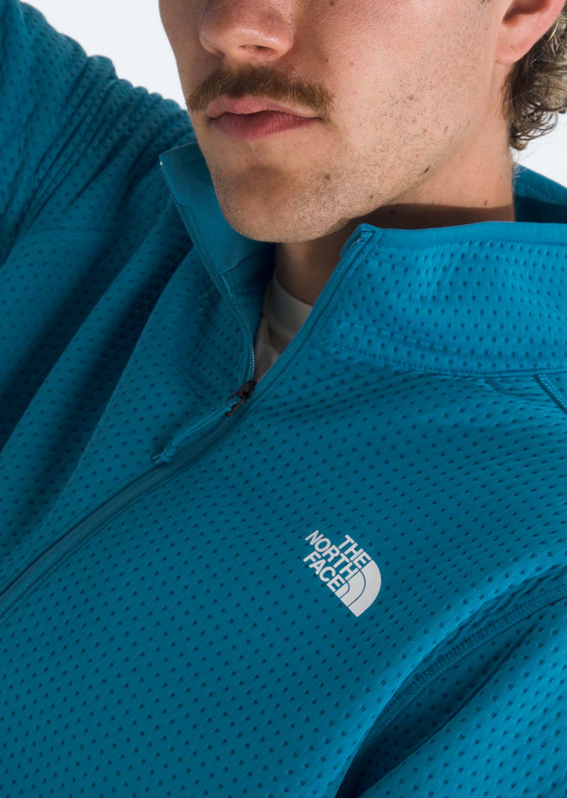 The North Face Men's Dotknit Thermal 1/4 Zip Sweater TNF Dusk Blue