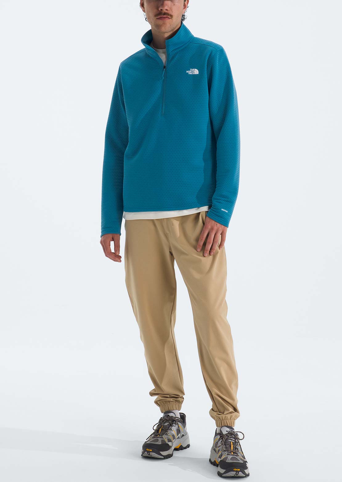 The North Face Men's Dotknit Thermal 1/4 Zip Sweater TNF Dusk Blue