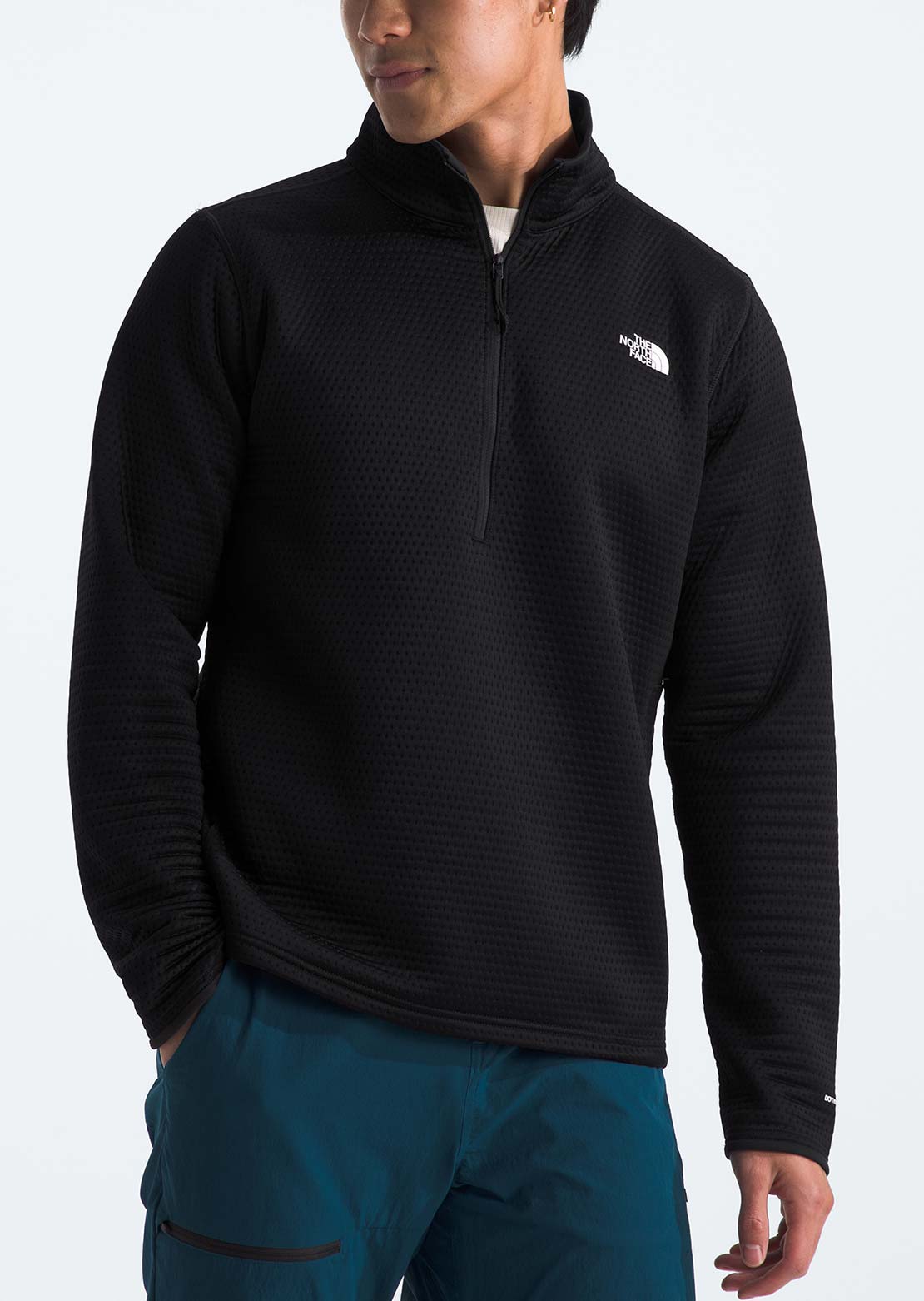 The North Face Men's Dotknit Thermal 1/4 Zip Sweater TNF Black