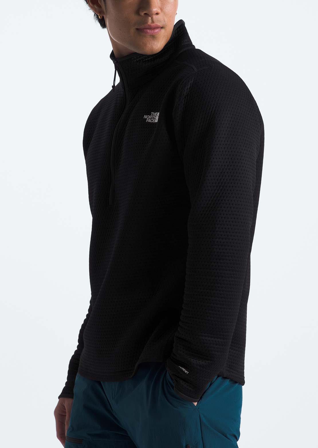 The North Face Men's Dotknit Thermal 1/4 Zip Sweater TNF Black