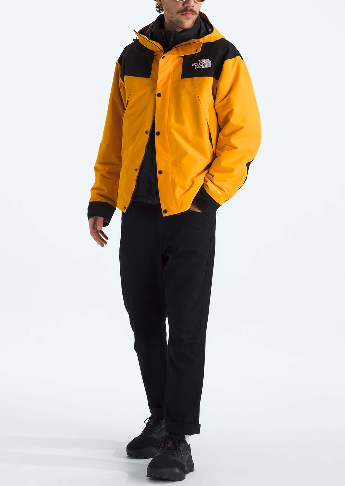 The North Face Men's DryVent Mono Mountain Jacket Summit Gold/TNF Black