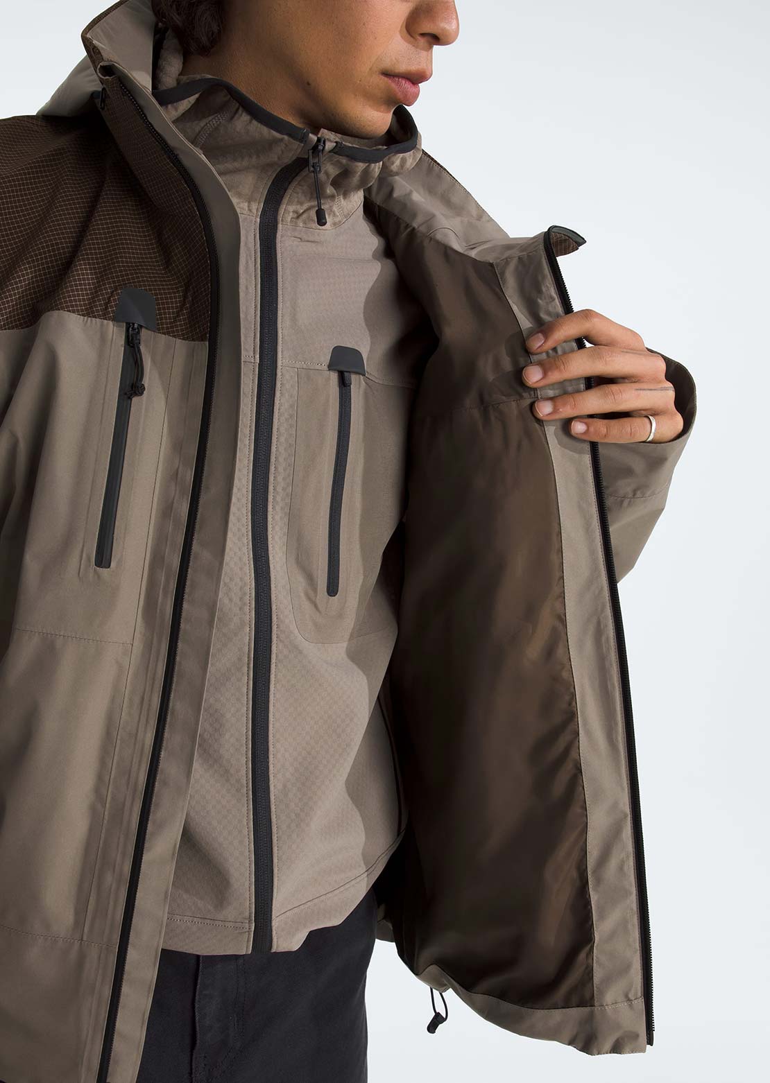 The North Face Men's EG Devils Thumb GTX Jacket Mocha Brown/Smokey Brown