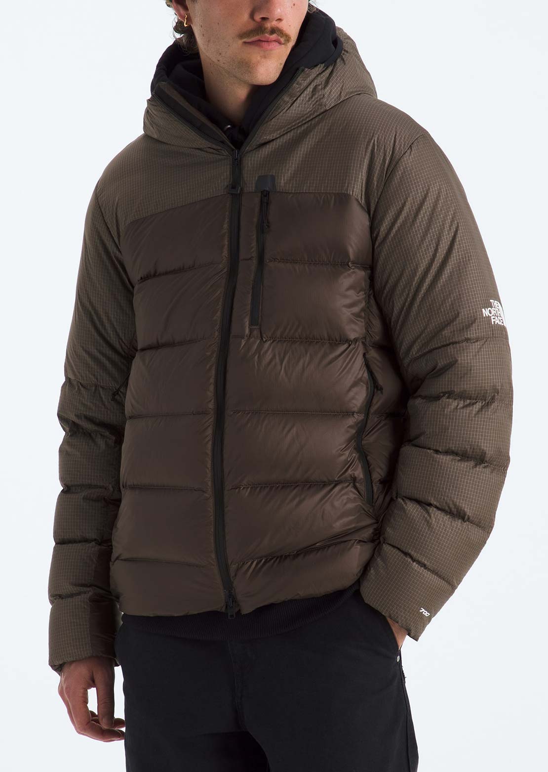 The North Face Men's EG Kalix Down Hooded Jacket Smokey Brown
