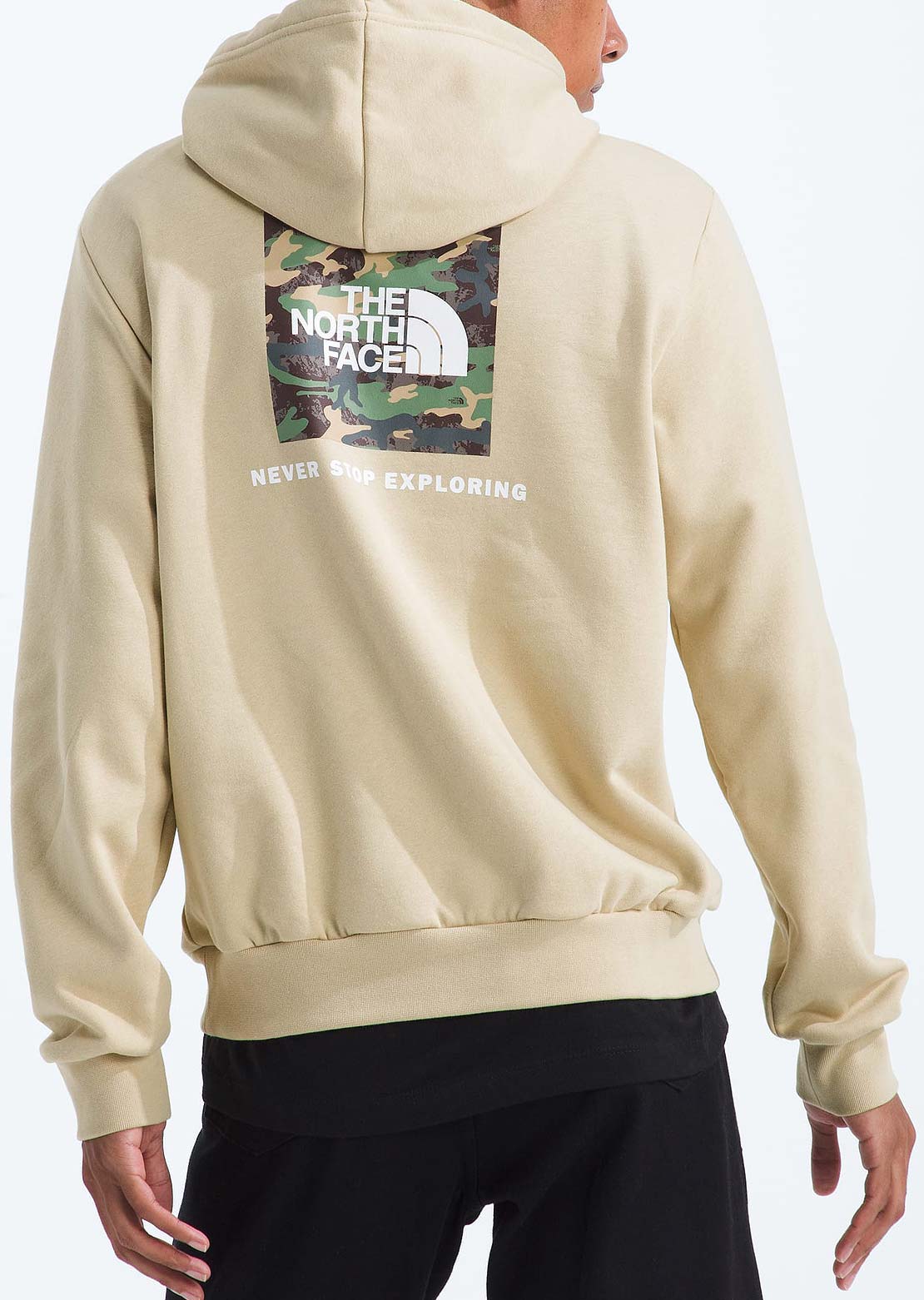 The North Face Men's Evolution Box Camo Fill Graphic Hood Gravel