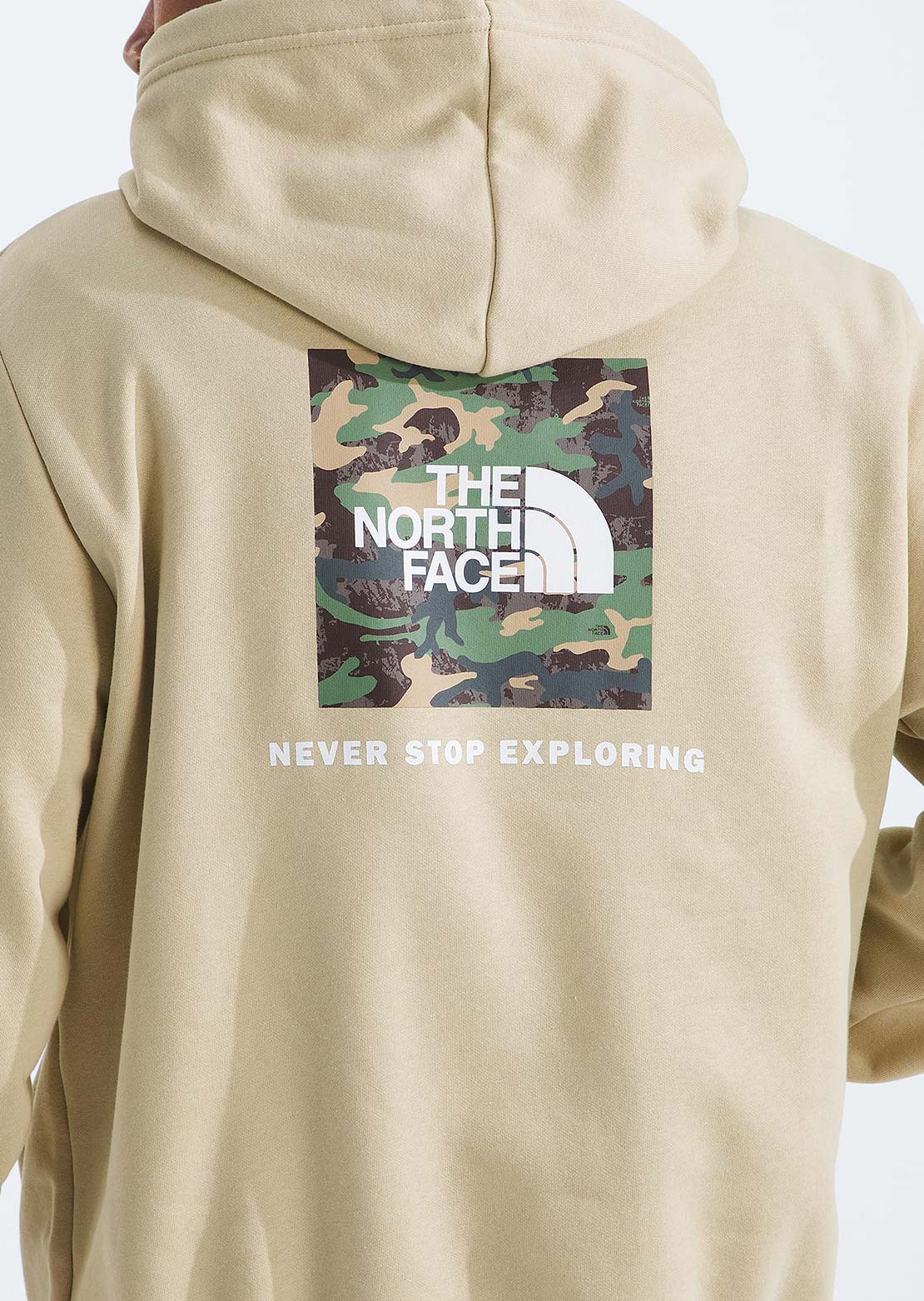 The North Face Men's Evolution Box Camo Fill Graphic Hood Gravel