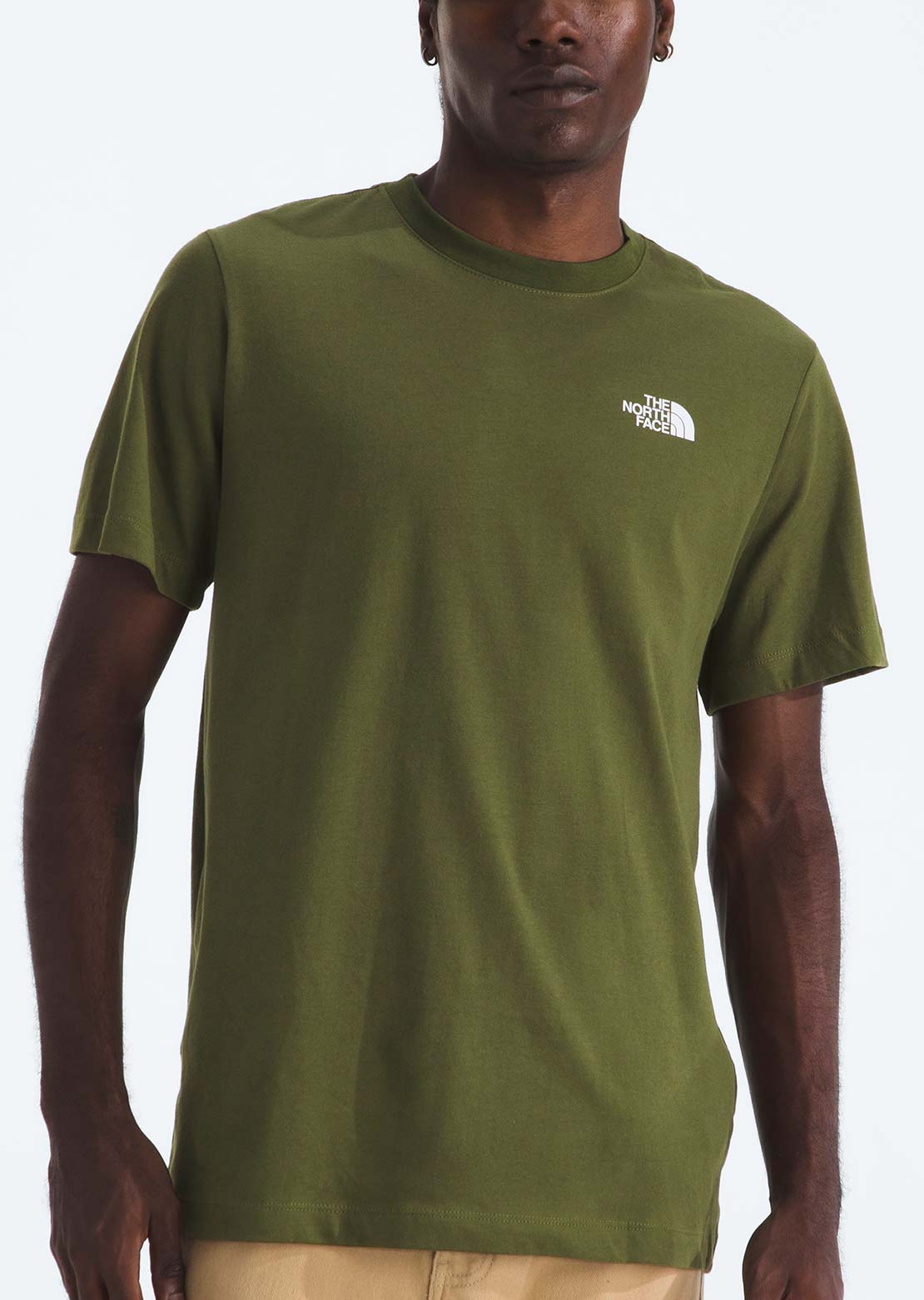 The North Face Men's Evolution Box Camo Fill Graphic T-Shirt Woodland Green
