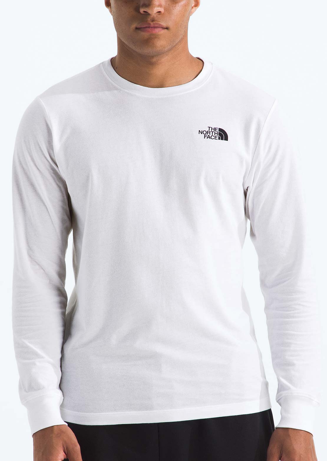 The North Face Men's Evolution Sketch Logo Graphic Long Sleeve TNF White