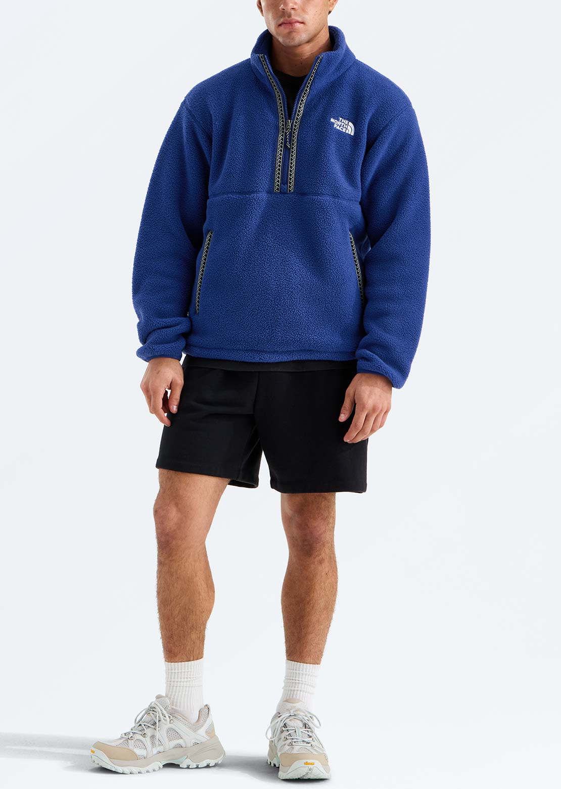 The North Face Men's Fleeski 1/4 Zip Pullover Bold Blue