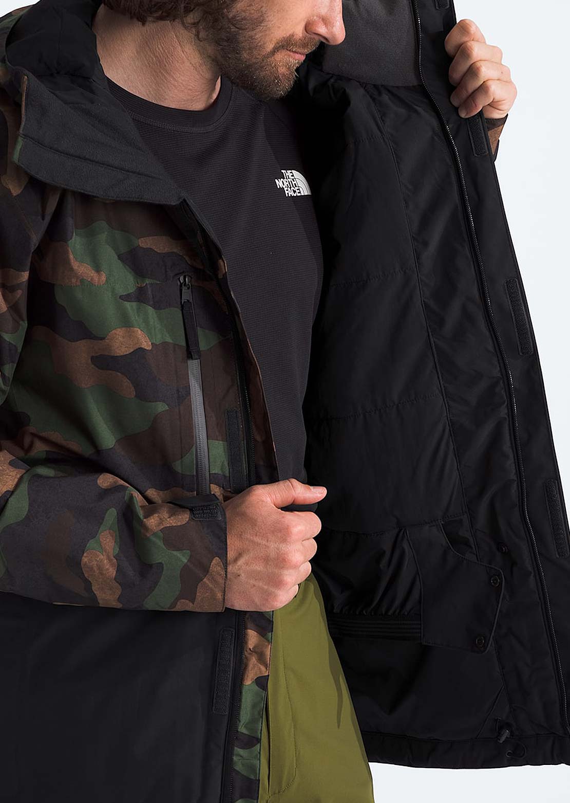 The North Face Men&#39;s Freedom Insulated Jacket TNF Black Camo/Asphalt Grey
