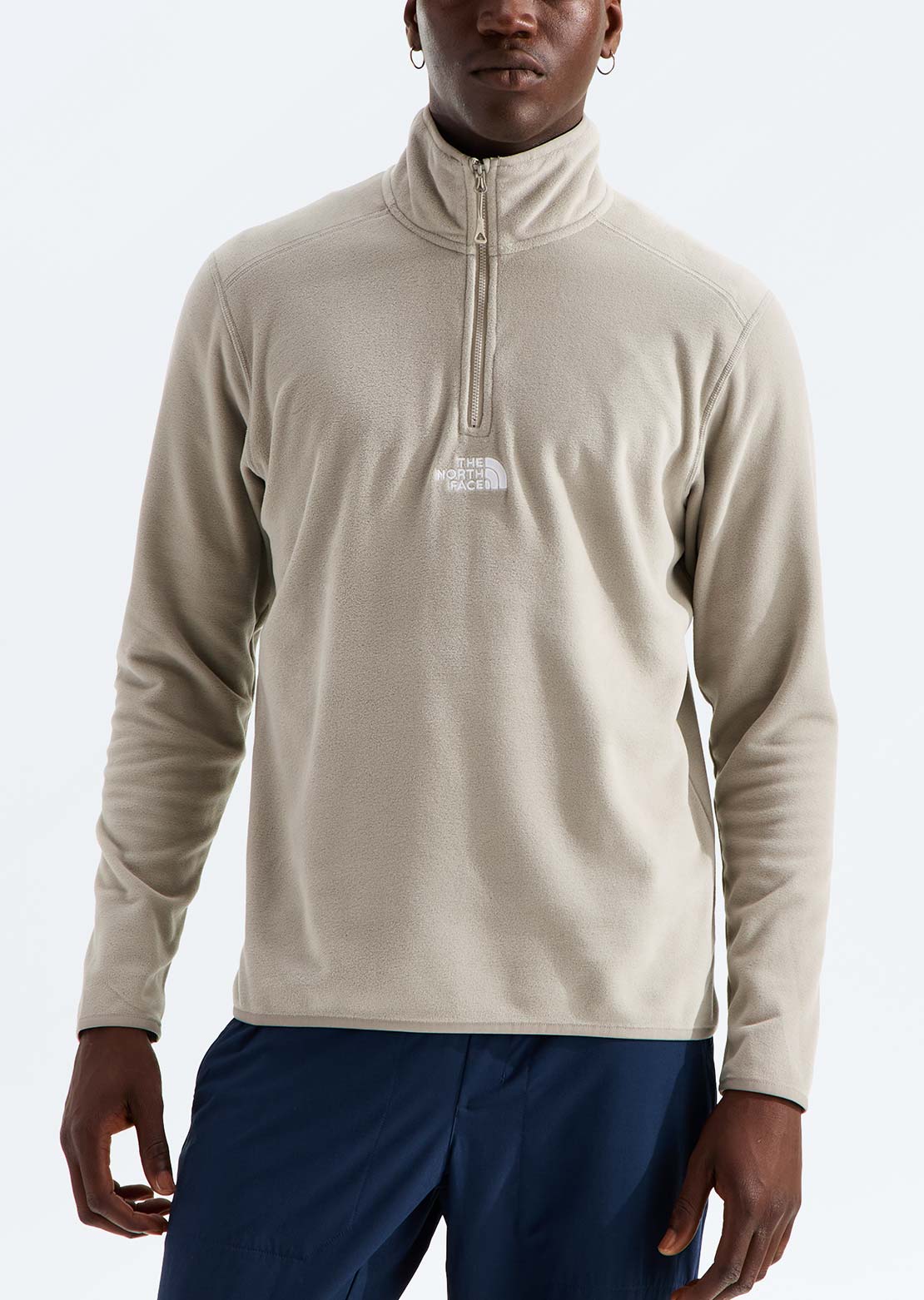 The North Face Men's Glacier 1/4 Zip Embroidered Logo Sweater