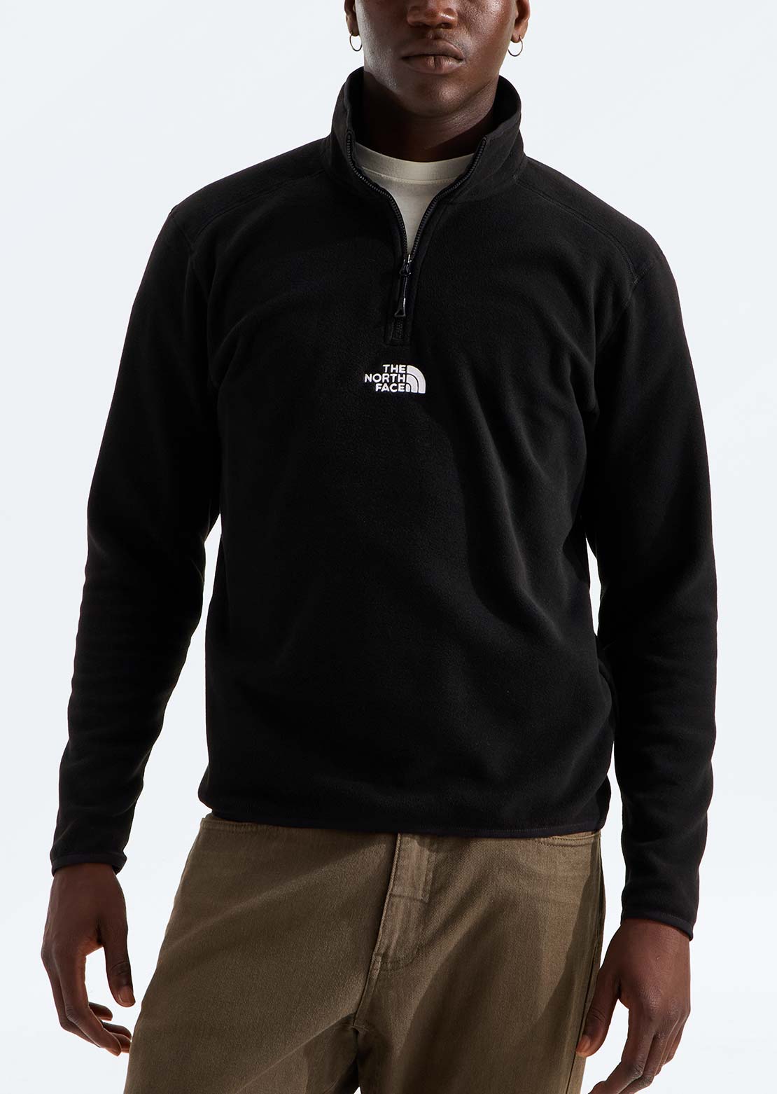 The North Face Men's Glacier 1/4 Zip Embroidered Logo Sweater