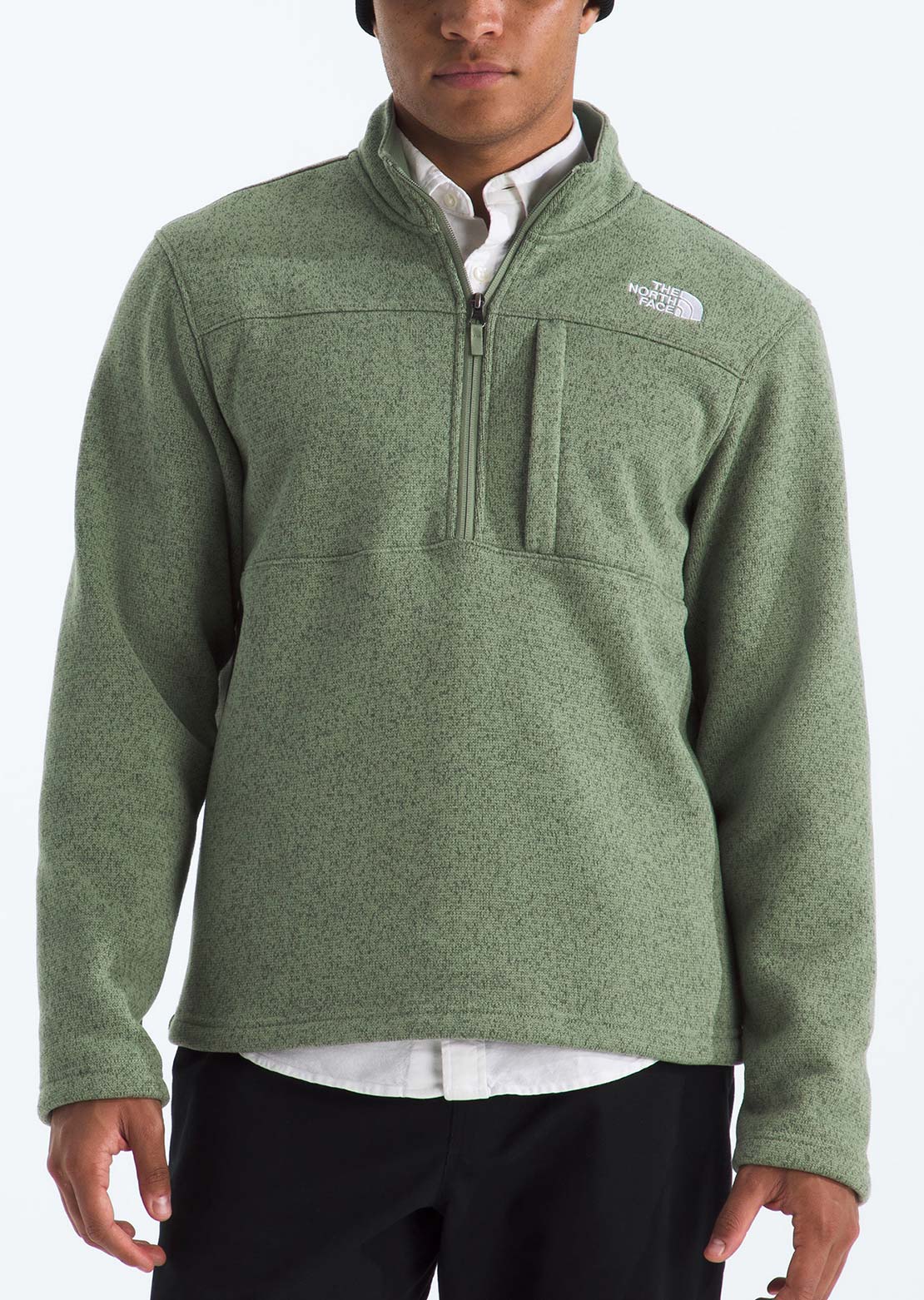 The North Face Men's Gordon Lyons 1/4 Zip Jacket Bark Mist Heather