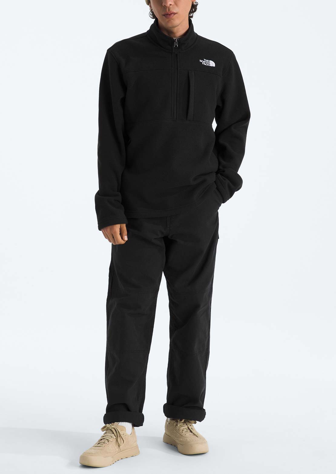 The North Face Men's Gordon Lyons 1/4 Zip Jacket TNF Black Heather