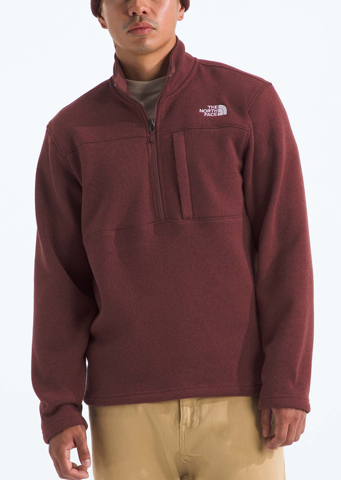 The North Face Men's Gordon Lyons 1/4 Zip Pullover Sumac Heather