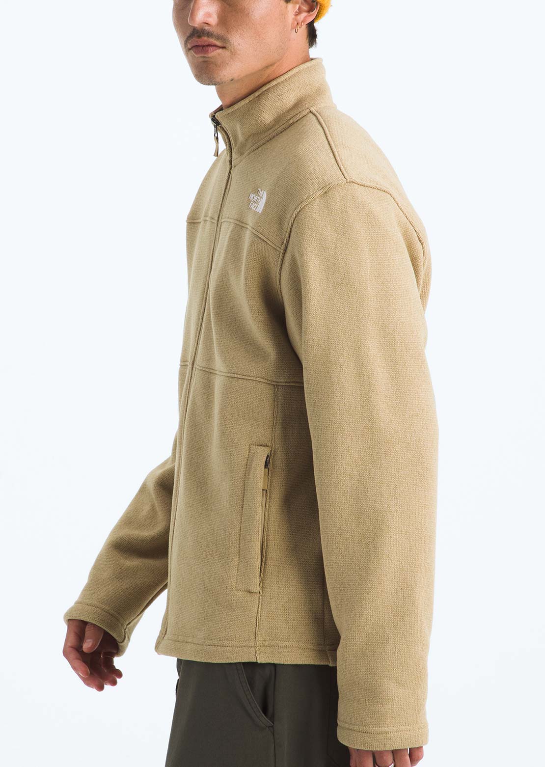 The North Face Men's Gordon Lyons Full Zip Jacket Khaki Stone Heather