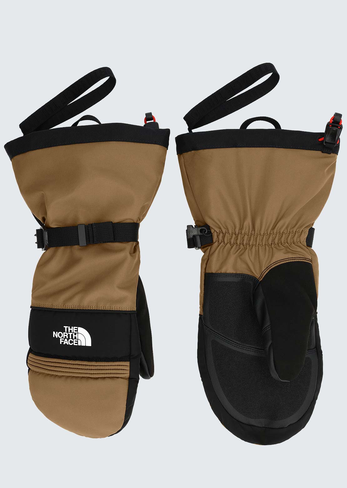 The North Face Men's Montana Ski Mitts New Taupe Green Edge of Light Print