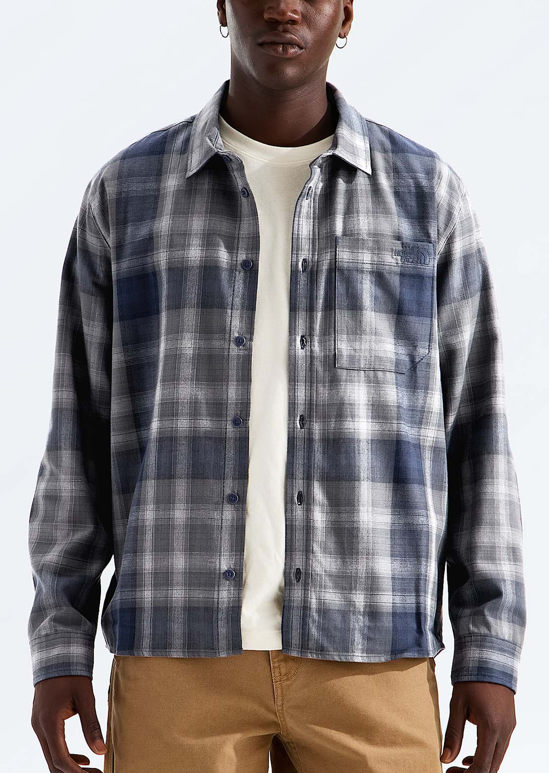 The North Face Hommes Mountain Falls Flannel Chemise boutonnée à manches longues