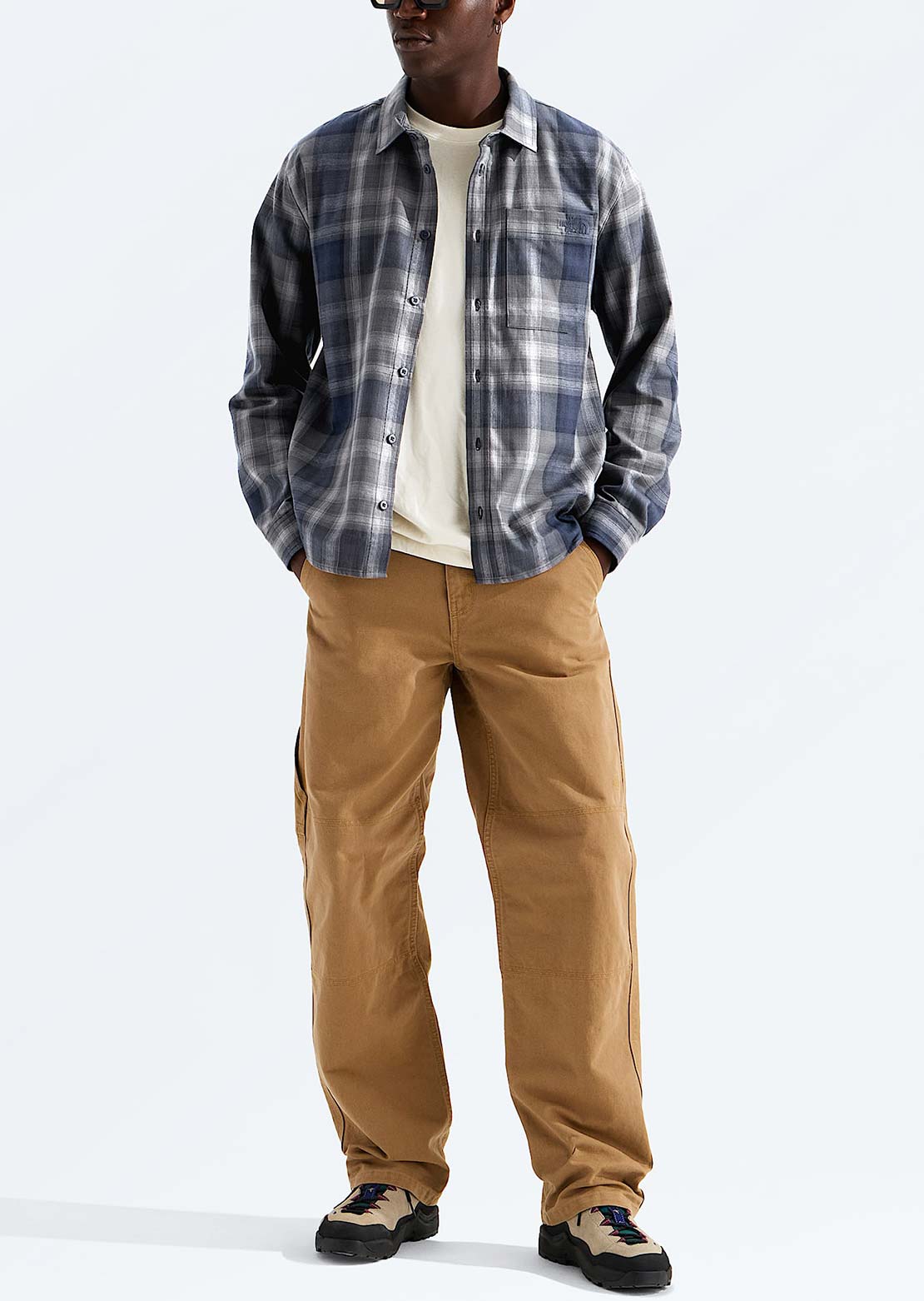 The North Face Hommes Mountain Falls Flannel Chemise boutonnée à manches longues
