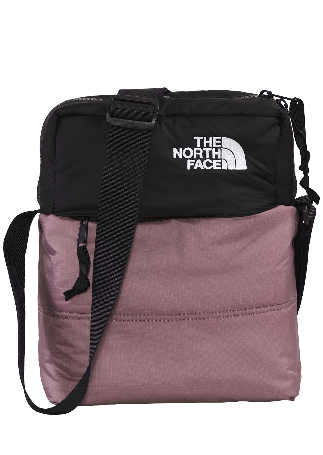 The North Face Men&#39;s Nuptse Crossbody Bag Fawn Grey/TNF Black