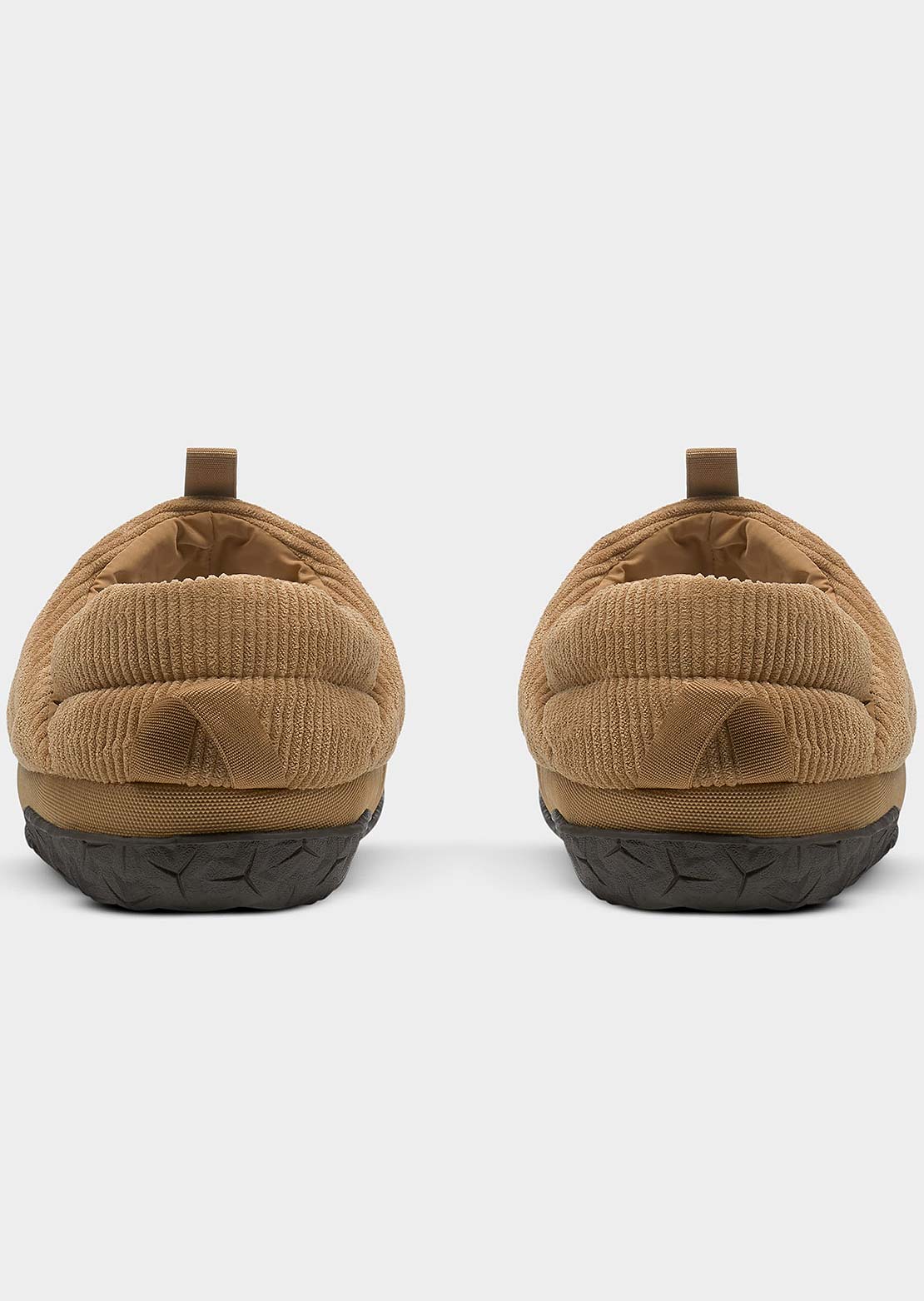The North Face Men's Nuptse Mule Corduroy Slippers Utility Brown/Demitasse Brown